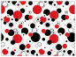 Disco Black-Red Gate Fold Invitation Style B (5 1/4 x 7 3/4) - 10/Pk