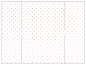 Polkadot Red Gate Fold Invitation Style B (5 1/4 x 7 3/4) - 10/Pk