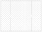 Polkadot Black Gate Fold Invitation Style B (5 1/4 x 7 3/4) - 10/Pk