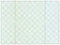Rococo Aqua Gate Fold Invitation Style B (5 1/4 x 7 3/4) - 10/Pk