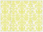 Victoria Lime Gate Fold Invitation Style B (5 1/4 x 7 3/4) - 10/Pk