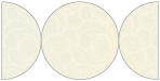 Paisley Silver Round Gate Fold Invitation Style D (5 3/4 Diameter) - 10/Pk