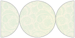 Paisley Green Round Gate Fold Invitation Style D (5 3/4 Diameter) - 10/Pk
