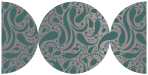 Peacock Secret Round Gate Fold Invitation Style D (5 3/4 Diameter) - 10/Pk