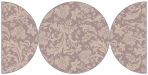 Renaissance Rosy Brown Round Gate Fold Invitation Style D (5 3/4 Diameter) - 10/Pk