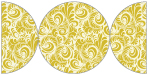 Nature Lime Round Gate Fold Invitation Style D (5 3/4 Diameter) - 10/Pk