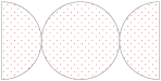 Polkadot Red Round Gate Fold Invitation Style D (5 3/4 Diameter) - 10/Pk