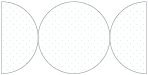 Polkadot Baby Blue Round Gate Fold Invitation Style D (5 3/4 Diameter) - 10/Pk