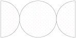 Polkadot Pink Round Gate Fold Invitation Style D (5 3/4 Diameter) - 10/Pk