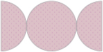 Polkadot Purple Round Gate Fold Invitation Style D (5 3/4 Diameter) - 10/Pk