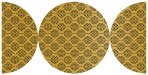Rococo Noir Round Gate Fold Invitation Style D (5 3/4 Diameter) - 10/Pk