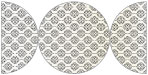 Rococo Black Round Gate Fold Invitation Style D (5 3/4 Diameter) - 10/Pk