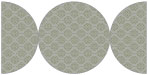 Rococo Pewter Round Gate Fold Invitation Style D (5 3/4 Diameter) - 10/Pk