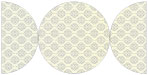 Rococo Grey Round Gate Fold Invitation Style D (5 3/4 Diameter) - 10/Pk