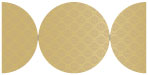 Rococo Bronze Round Gate Fold Invitation Style D (5 3/4 Diameter) - 10/Pk
