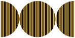 Stripe Noir Round Gate Fold Invitation Style D (5 3/4 Diameter) - 10/Pk