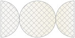 Casablanca Grey Round Gate Fold Invitation Style D (5 3/4 Diameter) - 10/Pk
