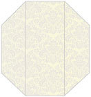 Floral Grey Gate Fold Invitation Style F (3 7/8 x 9) - 10/Pk