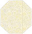 Paisley Yellow Gate Fold Invitation Style F (3 7/8 x 9) - 10/Pk