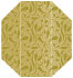 Peacock Antique Gold Gate Fold Invitation Style F (3 7/8 x 9) - 10/Pk