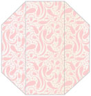 Peacock Rosa Gate Fold Invitation Style F (3 7/8 x 9) - 10/Pk
