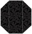 Peacock Black Gate Fold Invitation Style F (3 7/8 x 9) - 10/Pk