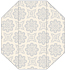 Morocco Silver Gate Fold Invitation Style F (3 7/8 x 9) - 10/Pk
