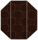 Morocco Coco Gate Fold Invitation Style F (3 7/8 x 9) - 10/Pk