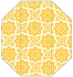 Morocco Yellow Gate Fold Invitation Style F (3 7/8 x 9) - 10/Pk