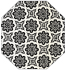 Morocco Black Gate Fold Invitation Style F (3 7/8 x 9) - 10/Pk
