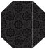Morocco Noir Gate Fold Invitation Style F (3 7/8 x 9) - 10/Pk