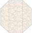 Renaissance Siver Gate Fold Invitation Style F (3 7/8 x 9) - 10/Pk
