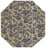 Nature Navy Gate Fold Invitation Style F (3 7/8 x 9) - 10/Pk