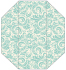 Nature Mellow Blue Gate Fold Invitation Style F (3 7/8 x 9) - 10/Pk