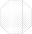 Polkadot Black Gate Fold Invitation Style F (3 7/8 x 9) - 10/Pk