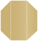 Rococo Bronze Gate Fold Invitation Style F (3 7/8 x 9) - 10/Pk