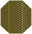 Chevron Noir Gate Fold Invitation Style F (3 7/8 x 9) - 10/Pk