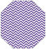 Chevron Amethyst Gate Fold Invitation Style F (3 7/8 x 9) - 10/Pk