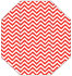 Chevron Rouge Gate Fold Invitation Style F (3 7/8 x 9) - 10/Pk