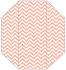 Chevron Ginger Gate Fold Invitation Style F (3 7/8 x 9) - 10/Pk