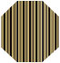 Stripe Black Gate Fold Invitation Style F (3 7/8 x 9) - 10/Pk