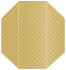 Casablanca Bronze Gate Fold Invitation Style F (3 7/8 x 9) - 10/Pk