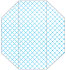 Casablanca Ocean Gate Fold Invitation Style F (3 7/8 x 9) - 10/Pk