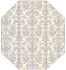 Victoria Grey Gate Fold Invitation Style F (3 7/8 x 9) - 10/Pk
