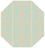 Victoria Tan Gate Fold Invitation Style F (3 7/8 x 9) - 10/Pk