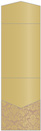 Floral Bronze Pocket Invitation Style A11 (5 1/4 x 7 1/4) - 10/Pk