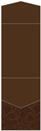 Paisley Chocolate Pocket Invitation Style A11 (5 1/4 x 7 1/4) - 10/Pk