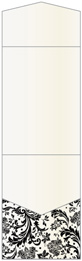 Renaissance Black Pocket Invitation Style A11 (5 1/4 x 7 1/4) - 10/Pk