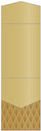 Glamour Gold Pocket Invitation Style A11 (5 1/4 x 7 1/4) - 10/Pk