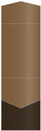 Zig Zag Bronze Pocket Invitation Style A11 (5 1/4 x 7 1/4) - 10/Pk